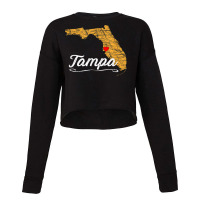 City Of Tampa Bay Florida  Vacation Souvenir Graphic Cropped Sweater | Artistshot