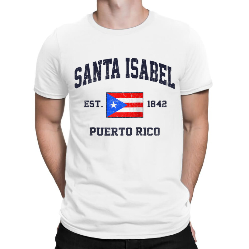 Santa Isabel Puerto Rico Vintage Boricua Flag Athletic Style Raglan Ba T-Shirt by cm-arts | Artistshot