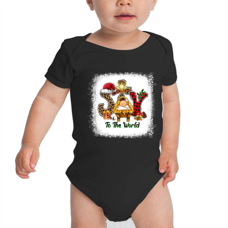 Joy To The World Nativity Christmas Baby Jesus Love Long Sleeve T Shir Baby Bodysuit by cm-arts | Artistshot