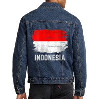 Womens Vintage Indonesia Flag For Indonesian Gift V Neck T Shirt Men Denim Jacket | Artistshot