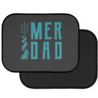 Mens Merdad Shirt Trident Mermaid Dad Tshirt Rear Car Mat | Artistshot