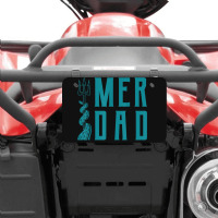 Mens Merdad Shirt Trident Mermaid Dad Tshirt Atv License Plate | Artistshot