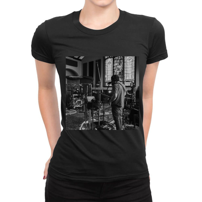 Orchestra In Studio Ladies Fitted T-Shirt by cm-arts | Artistshot