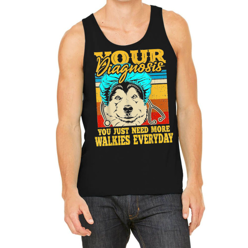 Alaskan Klee Kai Malamute Siberian Husky Dog Walking Humor Tank Top | Artistshot