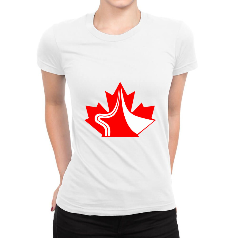 Nordic Combined Ladies Fitted T-Shirt by Fazaira | Artistshot