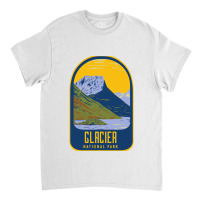 Glacier National Park Retro Classic T-shirt | Artistshot