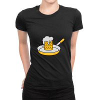 Beer Alcohol Glass Measure Oktoberfest Warm Drunk Party Celebrate Barb Ladies Fitted T-shirt | Artistshot