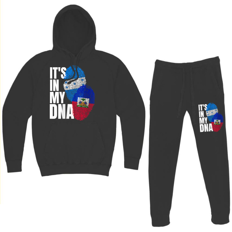 Womens Honduran And Haitian Mix Dna Heritage Flag V Neck T Shirt Hoodie & Jogger set by cm-arts | Artistshot