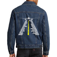 Phonetic Alphabet Aircraft Pilot Plane Aviator Airplane Men Denim Jacket | Artistshot