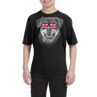 Rottweiler T  Shirt Rottweiler United Kingdom Flag Sunglass T  Shirt Youth Tee | Artistshot