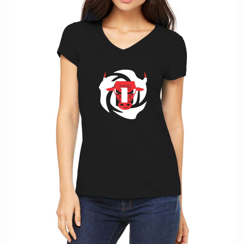 Derick Rose 1 Women's V-Neck T-Shirt by JasonGruver | Artistshot