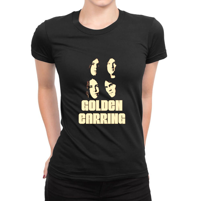 Golden Earring Ladies Fitted T-Shirt by JudyHauskins | Artistshot