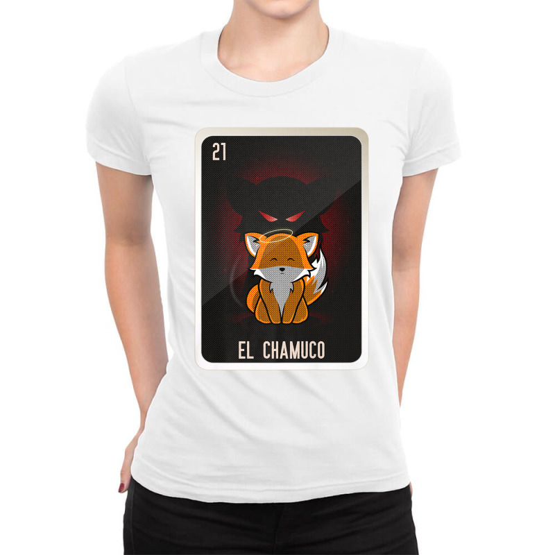 El Chamuco Mexican Slang Lottery Bingo Cards Premium T Shirt Ladies Fitted T-Shirt by cm-arts | Artistshot