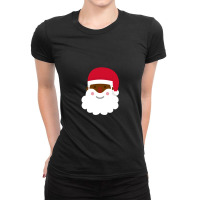 Dark Skin Santa Claus Ladies Fitted T-shirt | Artistshot