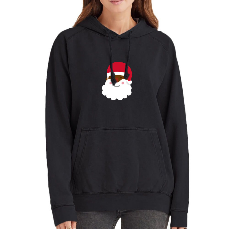 Dark Skin Santa Claus 1 Vintage Hoodie | Artistshot