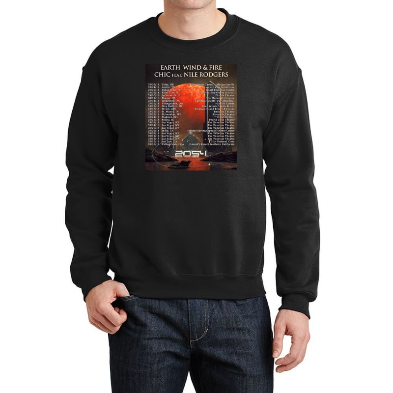 Earth, Wind & Fire 2054 Tour Crewneck Sweatshirt by butepolu880811 | Artistshot