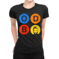 Womens Ol' Dirty Bastard Letters & Circles V Neck T Shirt Ladies Fitted T-shirt | Artistshot