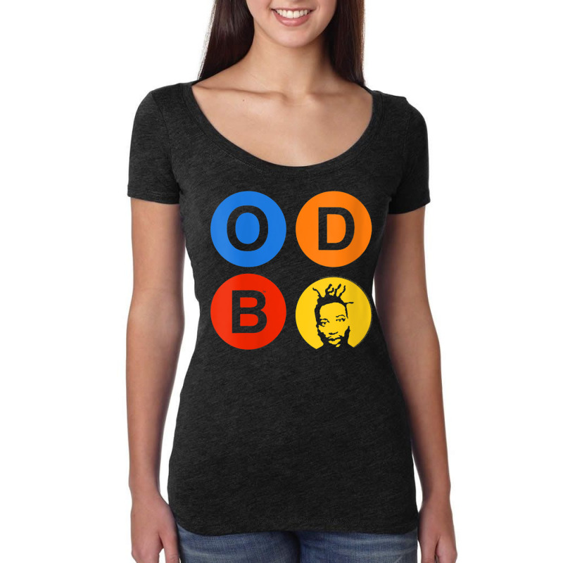 Womens Ol' Dirty Bastard Letters & Circles V Neck T Shirt Women's Triblend Scoop T-shirt by cm-arts | Artistshot