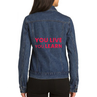 You Live You Learn  Alanis Morissette Ladies Denim Jacket | Artistshot