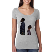 The Walking Dead Lee And Clementine Women's Triblend Scoop T-shirt | Artistshot