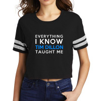 Tim Dillon  Everything I Know Scorecard Crop Tee | Artistshot