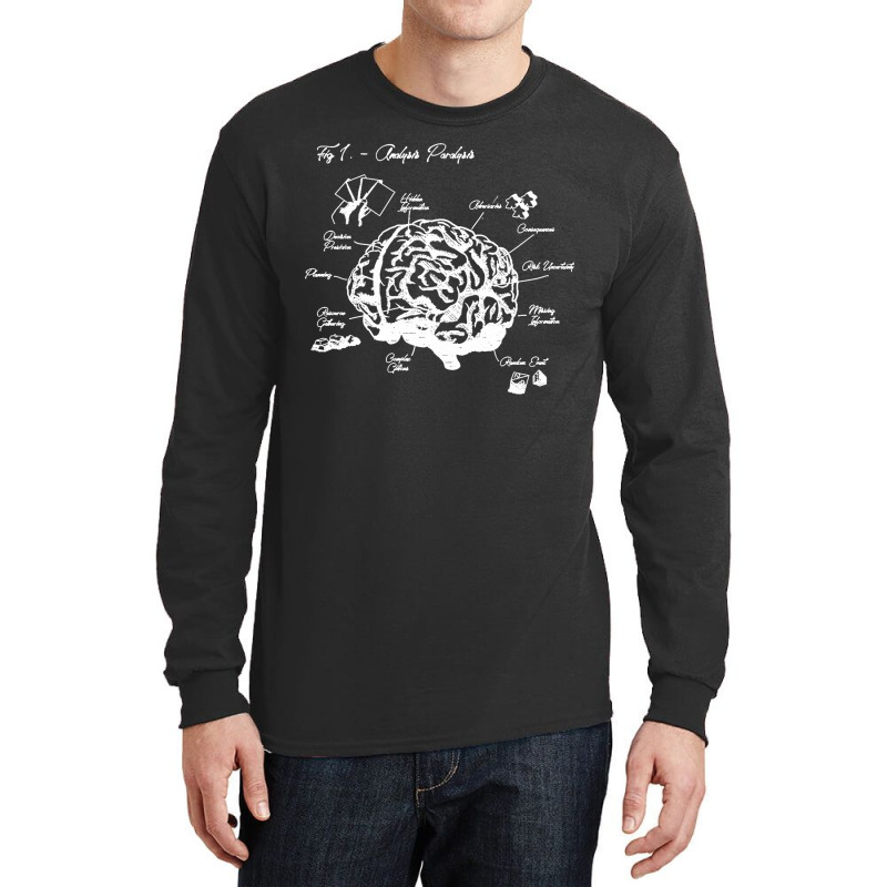 Analysis Paralysis White Print Classic Long Sleeve Shirts by cm-arts | Artistshot