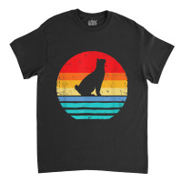 Manx Cat For Cat People Vintage Sunset Retro Cat Classic T-shirt | Artistshot