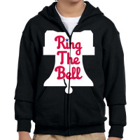 Vintage Philly Ring The Bell Philadelphia Baseball Christmas Long Slee Youth Zipper Hoodie | Artistshot