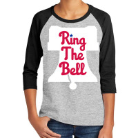 Vintage Philly Ring The Bell Philadelphia Baseball Christmas Long Slee Youth 3/4 Sleeve | Artistshot