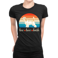 Petit Basset Griffon Vendeen T  Shirt Live Love Bark Petit Basset Grif Ladies Fitted T-shirt | Artistshot