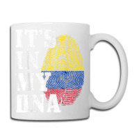 Colombia Its In My Dna Fingerprint Colombian Flag Pride Coffee Mug | Artistshot