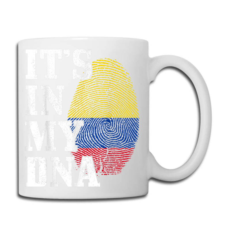 Colombia Its In My Dna Fingerprint Colombian Flag Pride Coffee Mug by AmberKelsey | Artistshot