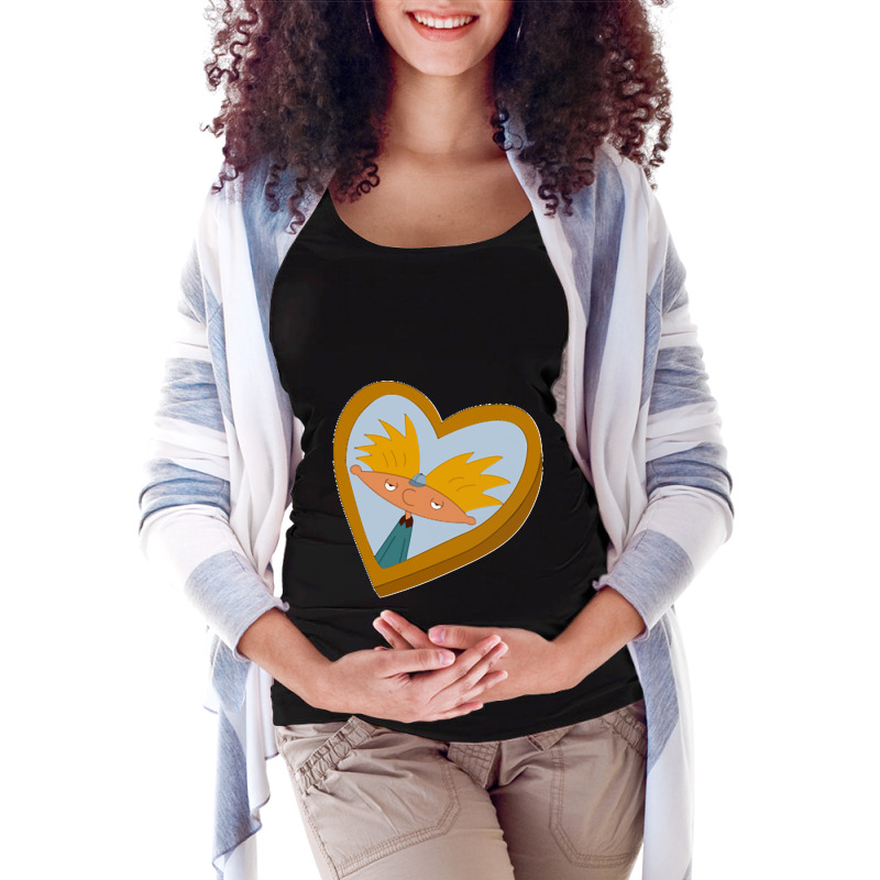 Hey Arnold Locket Classic Maternity Scoop Neck T-shirt by cm-arts | Artistshot