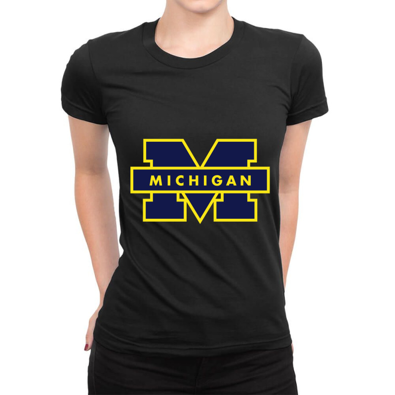 Michigan Ladies Fitted T-Shirt by cm-arts | Artistshot