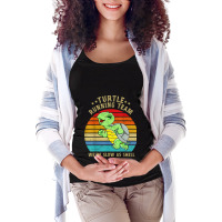 Running 365 Turtle Running Team Were Slow As Shell Funny Maternity Scoop Neck T-shirt | Artistshot