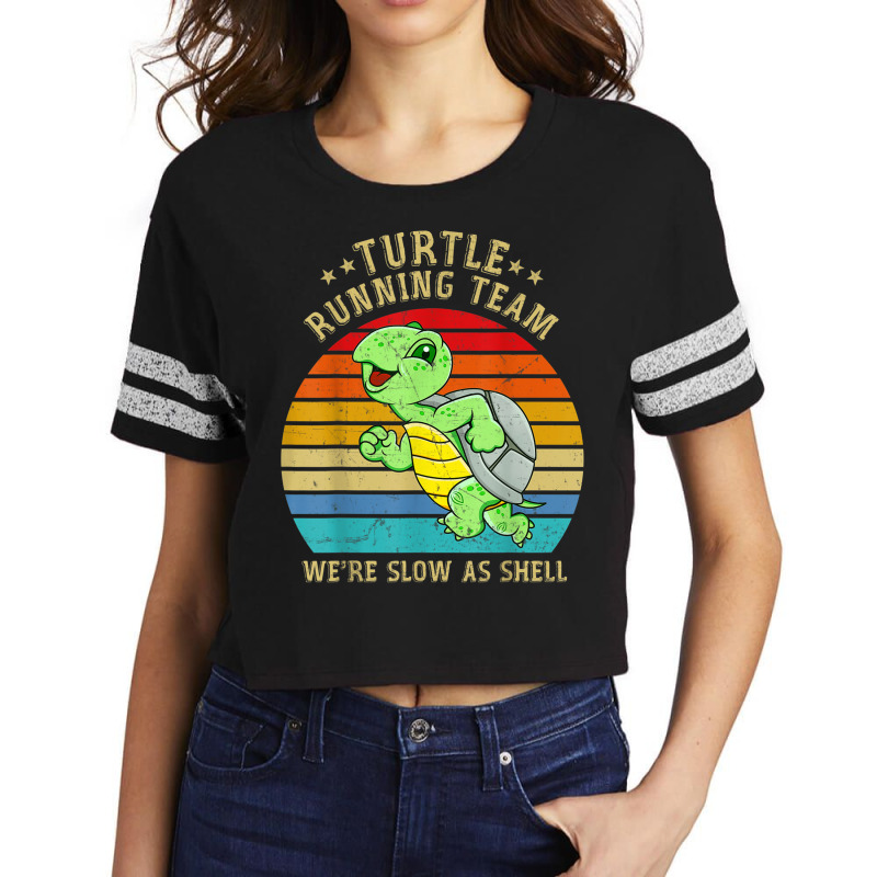 Running 365 Turtle Running Team Were Slow As Shell Funny Scorecard Crop Tee by SelwynOman | Artistshot