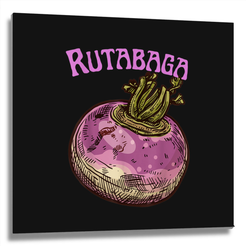 Rutabaga Swede Root Vegetable Swedish Turnip Neep Rwden Metal Print Square | Artistshot