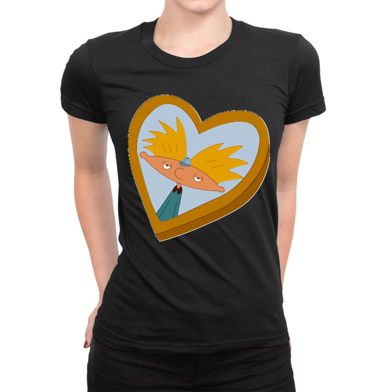 Hey Arnold Locket Classic Ladies Fitted T-Shirt by cm-arts | Artistshot