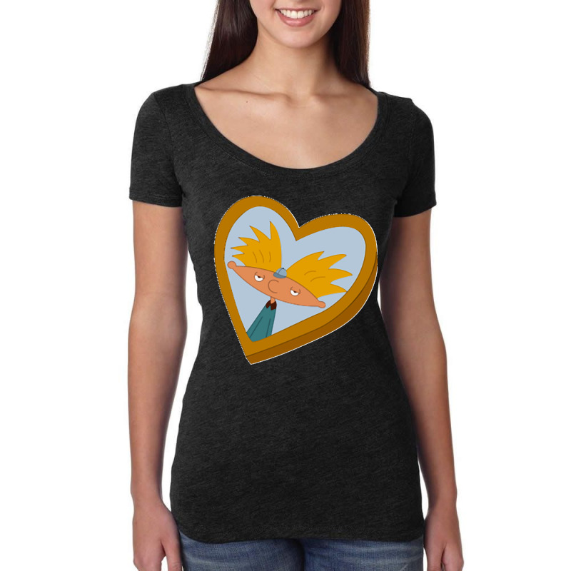 Hey Arnold Locket Classic Women's Triblend Scoop T-shirt by cm-arts | Artistshot