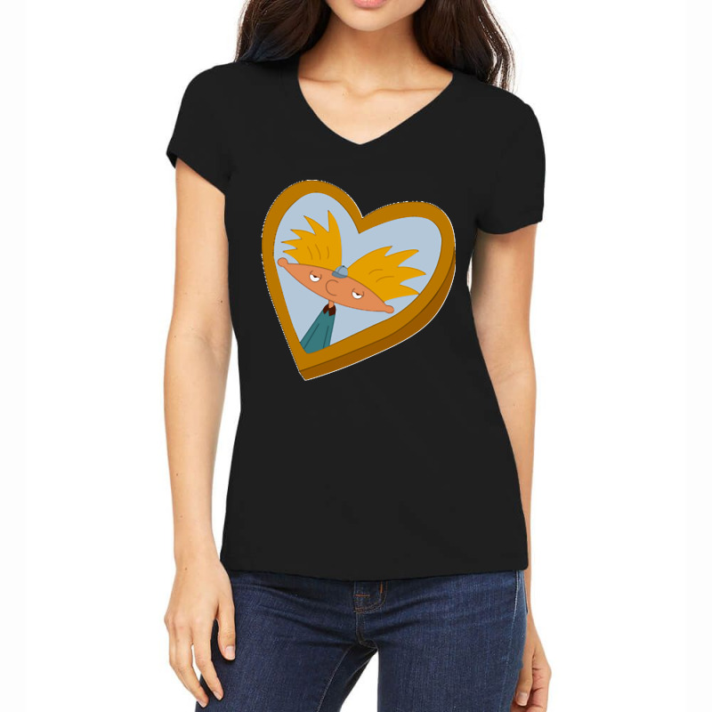 Hey Arnold Locket Classic Women's V-Neck T-Shirt by cm-arts | Artistshot