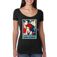 Art Painting Samurai Champloo Classic Women's Triblend Scoop T-shirt | Artistshot