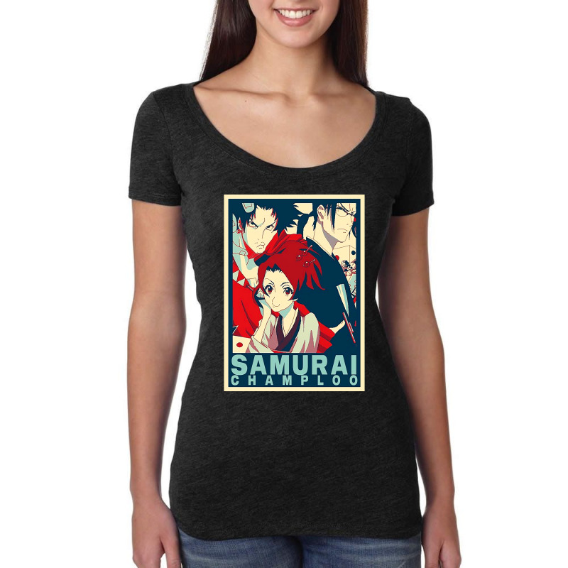 Art Painting Samurai Champloo Classic Women's Triblend Scoop T-shirt by cm-arts | Artistshot