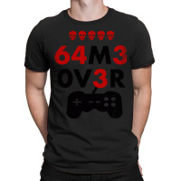 Game Over Leet Code Style  64m3 0v3r  Red And Black T-shirt | Artistshot