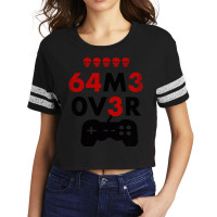 Game Over Leet Code Style  64m3 0v3r  Red And Black Scorecard Crop Tee | Artistshot