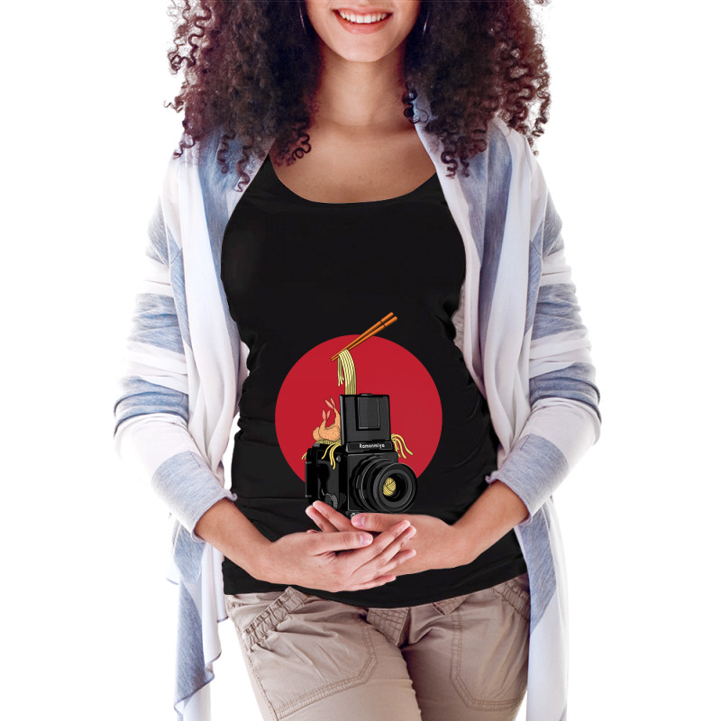 Film Camera Ramen Maternity Scoop Neck T-shirt by josephzindel | Artistshot