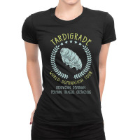 Tardigrade World Domination Tour Microbiologist Gift Ladies Fitted T-shirt | Artistshot