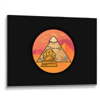 Why Are There Pyramids In Egypt They Were Too Heavy To Carry To Englan Metal Print Horizontal | Artistshot