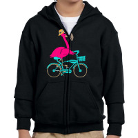 Flamingo T  Shirt I Make Cycling Look Flamazing Funny Flamingo T  Shir Youth Zipper Hoodie | Artistshot