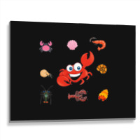 Crustaceancore Funny Metal Print Horizontal | Artistshot