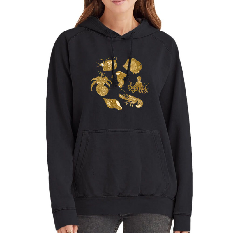 Golden Crustaceancore Vintage Hoodie | Artistshot